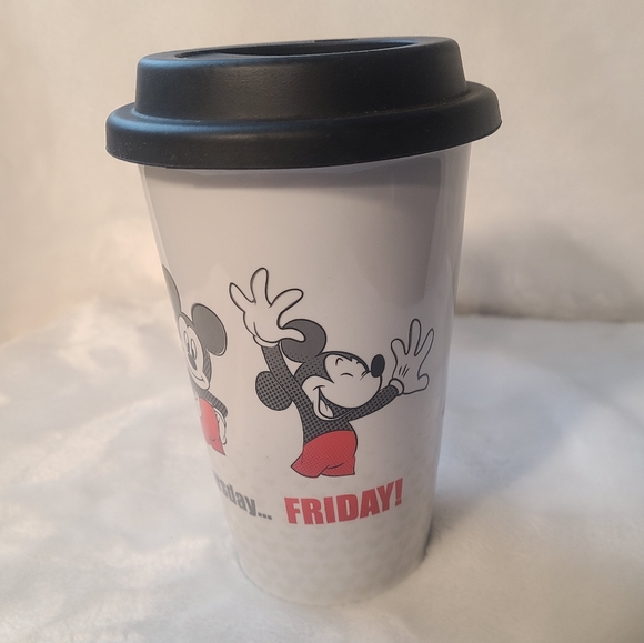 Disney Dining Disney Mickey Days Of The Week Friday Ceramic Travel Mug Poshmark